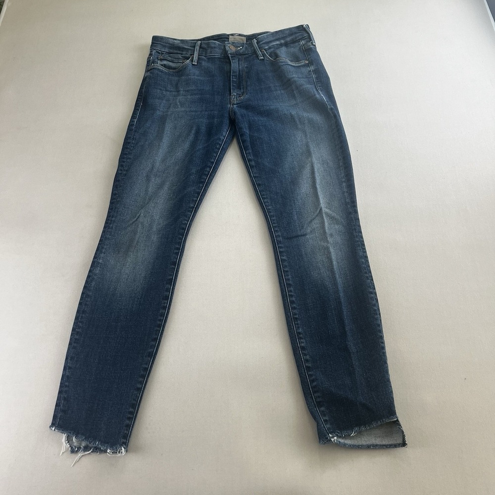 Mother Jeans Womens 27 (30x26) The Looker Fray Girl Crush Highrise RN133376